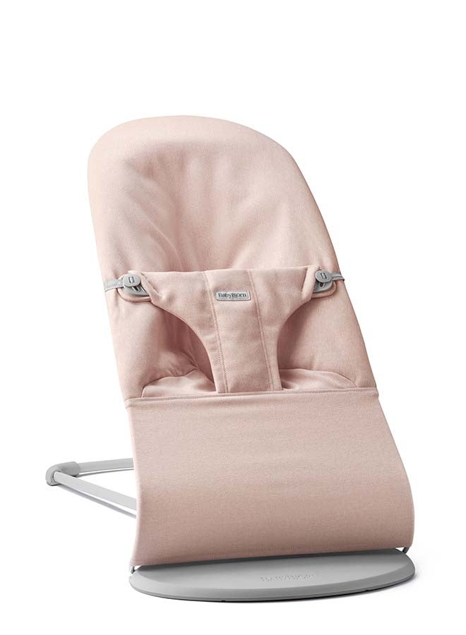 BABYBJORN باونسير بليس، منسوج، وردي فاتح مزيج - Image 1